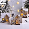 Miniatyrbilde 2 av 8: Jul LED lys Trehus Lysende juledekorasjon A one size