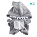 Miniatyrbild 1 av 5: Onesie Byxor 20cm Dockdräkt Pyjamas Docka Kläder Docktillbehör gray 20*12cm
