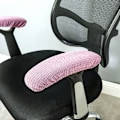 Miniatyrbilde 1 av 8: Kontor Computer Stol Arm Armlen Slipcovers Dekker Pads Flexib Pink one size
