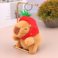 Miniatyrbillede 1 af 8: e Capybara Plys Legetøj Marsvin Dukke Vedhæng nøglering Taske Bil K A 1Pc