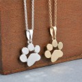 Miniatyrbild 2 av 5: Mode Kvinnor e Husdjur Hundar Footprints Cat Paw Pendant Chain Neck Silver One Size