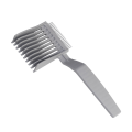 Miniatyrbillede 7 af 8: Barber Hårting Buet Positionering Kam Styling Hårklipper C Gray onesize
