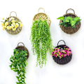 Miniatyrbilde 2 av 5: Flower er Wall Hanging Wicker Rattam Basket Garden Vine Pot s H White one size