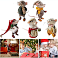 Miniatyrbilde 7 av 8: Filtet Mussett DIY - Håndlaget Filtmus Jul C