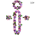Miniatyrbillede 1 af 8: 4 stk/sæt Hawaiian Flower Leis Garland halskæde DIY dekoration F 10 One Size