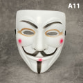 Pikkukuva 1 / 7: Vendetta Hacker Mask Anonyymi joulujuhlalahja aikuiselle K A11 one size