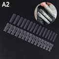 60 st Poly Dual Forms Nagelgelform Snabba byggtips Nagel Ex A2