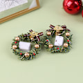 Miniatyrbillede 7 af 8: 1:12 1/6 dukkehus Miniature juleguirlande med lette dukker A2 Onesize