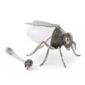 Miniatyrbillede 1 af 5: Luksuriøs Bee Honning Pot Honning Opbevaringskrukke Dekorativ Ornament B Silver 15cm
