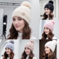 Miniatyrbillede 4 af 8: Vinter Tyk Varm Beanie Hue Forælder Børn Varm Strikket Vinter Ha Gray one size