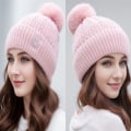 Miniatyrbillede 3 af 8: Vinter Tyk Varm Beanie Hue Forælder Børn Varm Strikket Vinter Ha Khaki one size