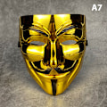 Pikkukuva 1 / 7: Vendetta Hacker Mask Anonyymi joulujuhlalahja aikuiselle K A7 one size