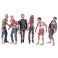 Miniatyrbillede 2 af 5: 6 stk Walking Corpses Model Terror Zombies Børn Børn Action Multicolor One Size