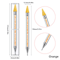 Miniatyrbillede 8 af 8: 1 stk Dual Ended Dotting Pen Rhinestone Picker Wax Pencil Nail Ar Rose red one size
