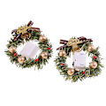 Miniatyrbillede 8 af 8: 1:12 1/6 dukkehus Miniature juleguirlande med lette dukker A2 Onesize