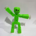 Miniatyrbillede 5 af 5: 2 stk Random Color Stikbot Animationslegetøj Skurdukker med sug Random 2 pcs