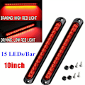 Pikkukuva 2 / 8: 15 LED-tiivistetty perävaunu kuorma-auton ja kuorma-auton pysäytin, takapysäytys, peruutus Red One Size