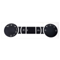 Pikkukuva 8 / 8: 8 kpl set auton mattamustan kuluneen napin korjaussarjan tarrat Black 8pcs set