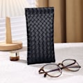 Miniatyrbilde 1 av 8: Vevde briller Oppbevaringsveske Brillepose Solbriller Box Eyewear Black onesize