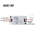 Miniatyrbillede 2 af 5: 1Pc Smart Switch Timer DIY Wireless Switch Voice Control Smart White One Size