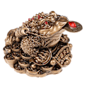 Pikkukuva 1 / 8: Feng Shui Toad Money fortune Frog Toad Kotitoimiston sisustus Bronze one size