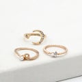 Pikkukuva 8 / 8: 10kpl/ set Moon Star Rings Naiset Tytöt Bohemian Set Gi One Size