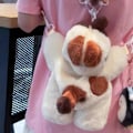 Miniatyrbild 8 av 8: Plush Katt Axelväska Mjuk Valp Axelväska Pingvinväska W B