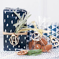 Miniatyrbild 1 av 5: 25st 1-25 Antal Trä Julkalender Taggar Presentkartong Wrappi Wood color 25pcs