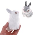 Miniatyrbillede 4 af 5: Efterlign hår Hvidt Furry Nap Legetøj Simulering Dyremodel Deco Gray 1pc