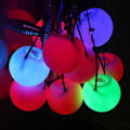 Miniatyrbilde 3 av 3: 4 stk Pro LED flerfarget glød POI kasteballer lyser opp for B Multicolor 4pcs
