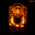 Pikkukuva 1 / 5: 2 kpl Light Brick Luminescent Lamp Accessories Pyöreä DIY Colorfu Yellow