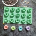 Miniatyrbilde 4 av 8: 15 hull Spiralform Silikonkakeform Mousse Dessertbaking Blue onesize