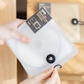 Miniatyrbillede 6 af 8: Transparent Plastic Disc CD Case DVD Holder Pung Opbevaringspose A3 A3