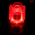 Miniatyrbillede 1 af 5: 2stk lys mursten selvlysende lampe tilbehør Rund DIY Colorfu Red