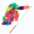 Miniatyrbild 4 av 5: 4m Gymnastik Ribbon Gym Ribbon Rytmisk Gymnastikutrustning D white 2m