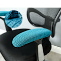 Miniatyrbild 6 av 8: Kontorsdator Stol Arm Armstöd Slipcovers Överdrag Kuddar Flexib Green one size