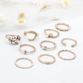 Pikkukuva 5 / 8: 10kpl/ set Moon Star Rings Naiset Tytöt Bohemian Set Gi One Size