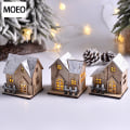 Miniatyrbilde 5 av 8: Jul LED lys Trehus Lysende juledekorasjon B one size