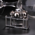 Miniatyrbillede 6 af 8: Ny Metal Spinner Antistress Hand Adult Legetøj Reliever Legetøj Gyrosc Silver one size