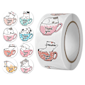 Miniatyrbillede 3 af 8: 500 stk Tak for dit køb Stickers Scrapbog Gracia A2 A2