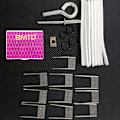 Miniatyrbillede 1 af 5: 10 stk Mesh Coil til PNP-VM6 NI80 Mesh Coil 0,15Ω modstand gør det selv Rose red 10pcs