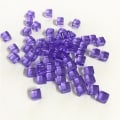 Miniatyrbilde 1 av 8: 50 stk/sett 8mm klar kube Fargerik krystall firkantet hjørne Transpa Purple 50pcs
