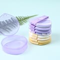 Pikkukuva 4 / 8: 2 kpl Triangle uudelleenkäytettävä puuterityyny PressedSoft meikkipuuteri P Purple A