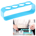 Miniatyrbilde 2 av 5: Plast reagensrørstativ 4 hull holder støtte lab reagensrør sta Blue one size