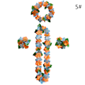 Pikkukuva 1 / 8: 4 kpl / set Hawaiian Flower leis Garland kaulakoru tee-se-itse koristelu F 5 One Size