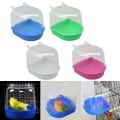 Miniatyrbilde 2 av 5: Plast Fugle Vann Badekar Box Badekar Papegøye For Parakeet Henging Pink 13.7*11.5cm