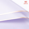 Miniatyrbillede 8 af 8: 20 stk/parti Golden Rose Flower Indpakningspapir Gavepapir Blomsterhandler B4 20Pcs
