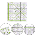 Miniatyrbillede 2 af 5: 15*15cm Transparent quiltning syning patchwork lineal værktøj t