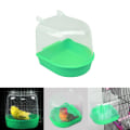 Miniatyrbild 3 av 5: 3 Styck Plast Fågel Vatten Badkar Box Badkar Papegoja För Parakit Ha Multicolor one size