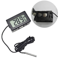 Miniatyrbillede 3 af 5: Digitalt elektronisk termometer Indbygget temperatursondevand black 46*28*15（mm）